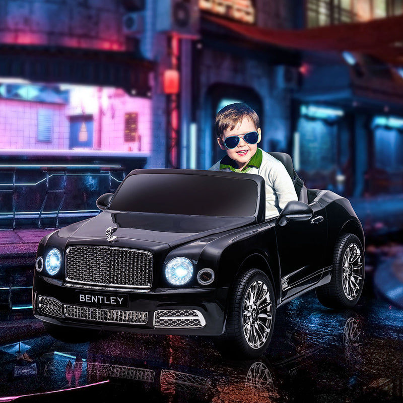 HOMCOM Kids Electric Ride On Car Bentley 12V - Black