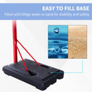 Adjustable Basketball Hoop Stand - PE Backboard