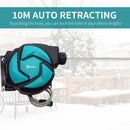 DURHAND 10M Water Hose Reel Compact Garden Patio Car Locking Auto Retract Spray