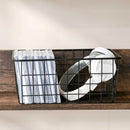 HOMCOM Computer Desk with Shelves - Brown