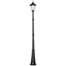 Outsunny 2.4m Garden Lamp Post Light LED Solar Powered Patio Path Lighting Lamp