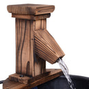 Outsunny Barrel Garden Water Fountain