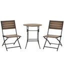 Outsunny Garden Bistro  Set- Black & Brown