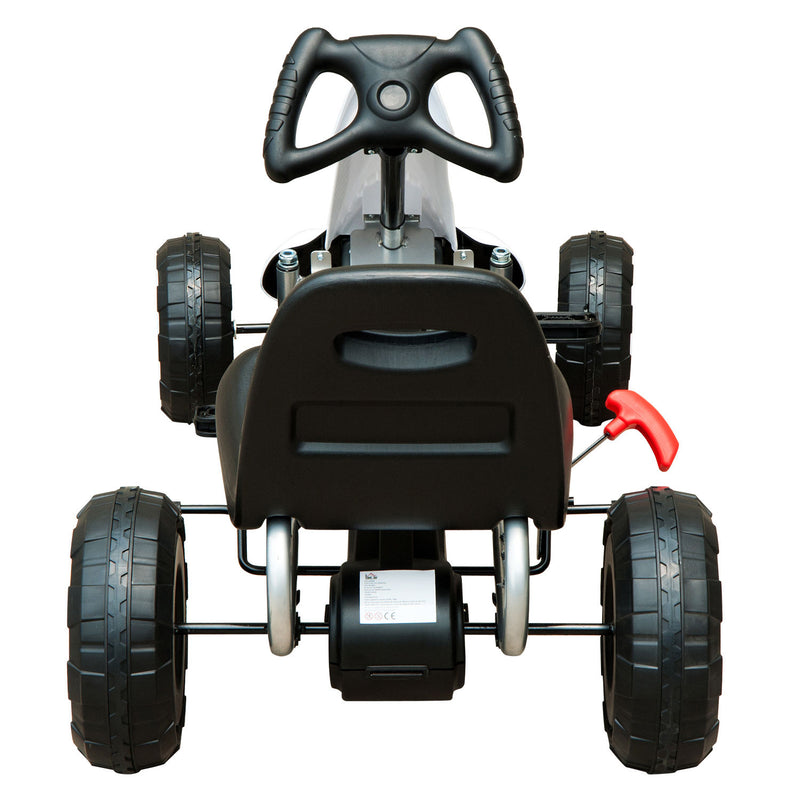 Kids Pedal Go Kart - White