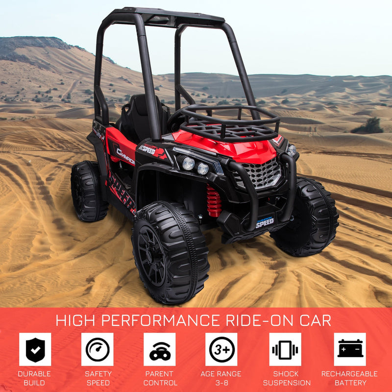 HOMCOM Kids Electric Ride on Off Road Car 12v - Red