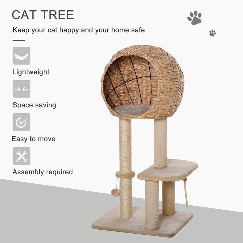 PawHut Cat Tree Cat Tower Activity Centre