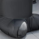 Inflatable Halloween Skinny Ghost in a Tall Hat, Blow-Up Outdoor LED Display for Garden