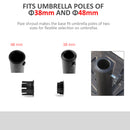 Outsunny Square Umbrella Base 15kg - Bronze