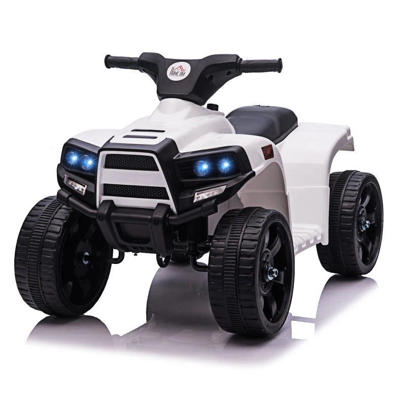 HOMCOM Kids Electric Ride On Quad Bike 6V - Black/White