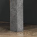 HOMCOM Square Dining Table with Faux Cement Effect for Living Room, Dining Room