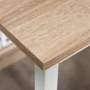 HOMCOM Computer Desk with Shelves - Oak