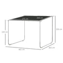 Outsunny 3 x 3(m) Mobile Pergola Kit, Event Shelter with Wheels, UV30+