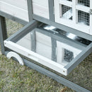 PawHut Deluxe Chicken Coop 140 x 67 x 88.5cm