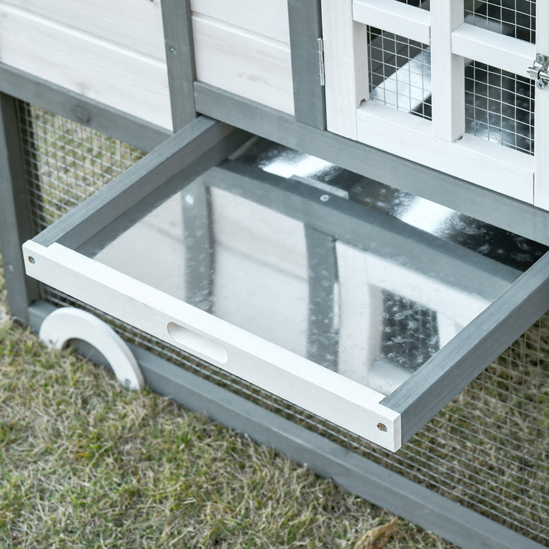 PawHut Deluxe Chicken Coop 140 x 67 x 88.5cm