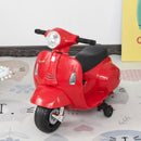 HOMCOM Kids Electric Ride on Motorcycle Trike Vespa 6v - Red