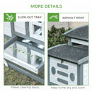 PawHut Deluxe Chicken Coop 140 x 67 x 88.5cm