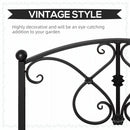 Outsunny Decorative Garden Bridge Landscaping with Railings for Creek Pond