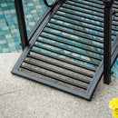 Outsunny Decorative Garden Bridge Landscaping with Railings for Creek Pond