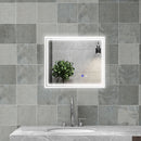 kleankin Dimmable Bathroom Mirror with LED Lights, 3 Colours, Defogging Film