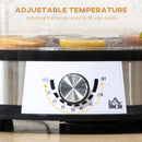 HOMCOM Food Dehydrator 5 Tier 250W - Stainless Steel