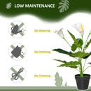 HOMCOM Calla Lily Flower - Artificial Plants