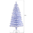 HOMCOM 5ft Artificial Fibre Optic Christmas Tree
