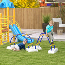 Outsunny Kids Climbing Frame with Climbing Arch, Triangle Climber, for 3-6 Years