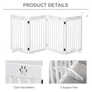 PawHut Wooden Pet Gate