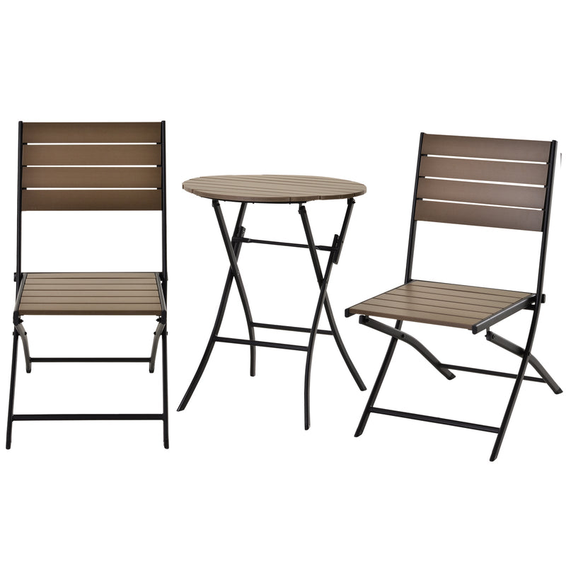 Outsunny Garden Bistro  Set- Black & Brown