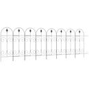 Outsunny Decorative Garden Fencing 8PCs 44in x 12.5ft Metal Border Edging
