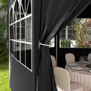 Outsunny 3.9m Outdoor Gazebo Canopy Party Tent with 6 Removable Side Walls