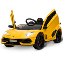HOMCOM Kids Electric Ride on Lamborghini Aventador 12v - Yellow