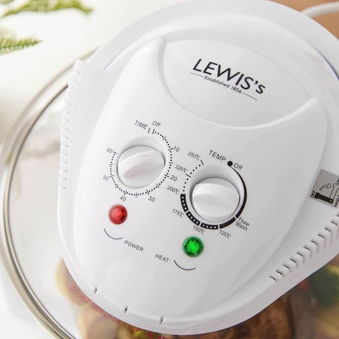 Lewis's 12 Litre Halogen Oven Air Fryer White