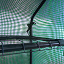 Outsunny Poly Tunnel Walk-in Greenhouse Cover Shelves Garden Plant House 8ft x 6ft x 7ft