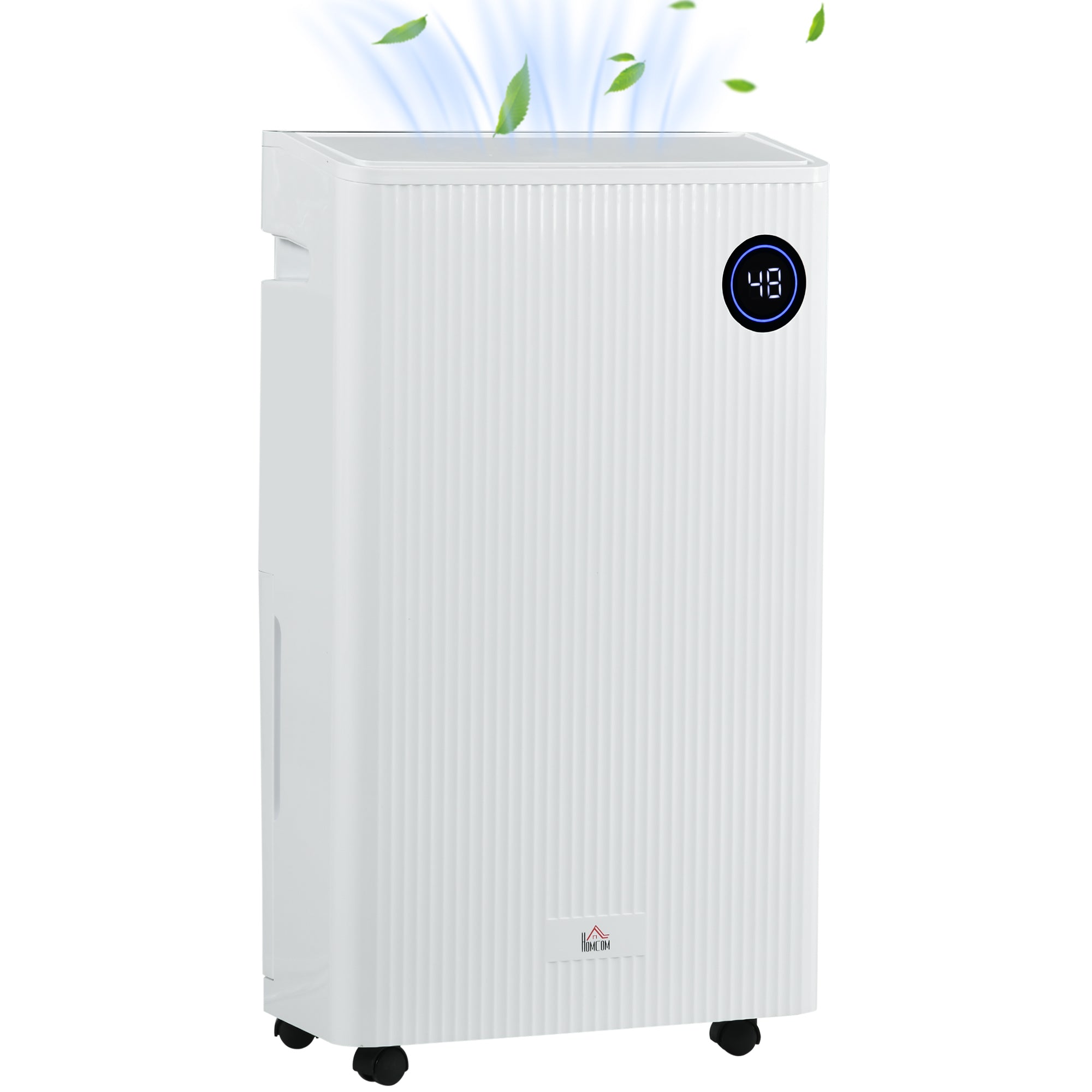 HOMCOM 16L/Day Dehumidifier with Air Purifier and HEPA Filter, UVC, Io