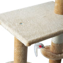 Pawhut 131cm Cat Tree with Hammock