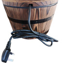 Outsunny Barrel Garden Water Fountain
