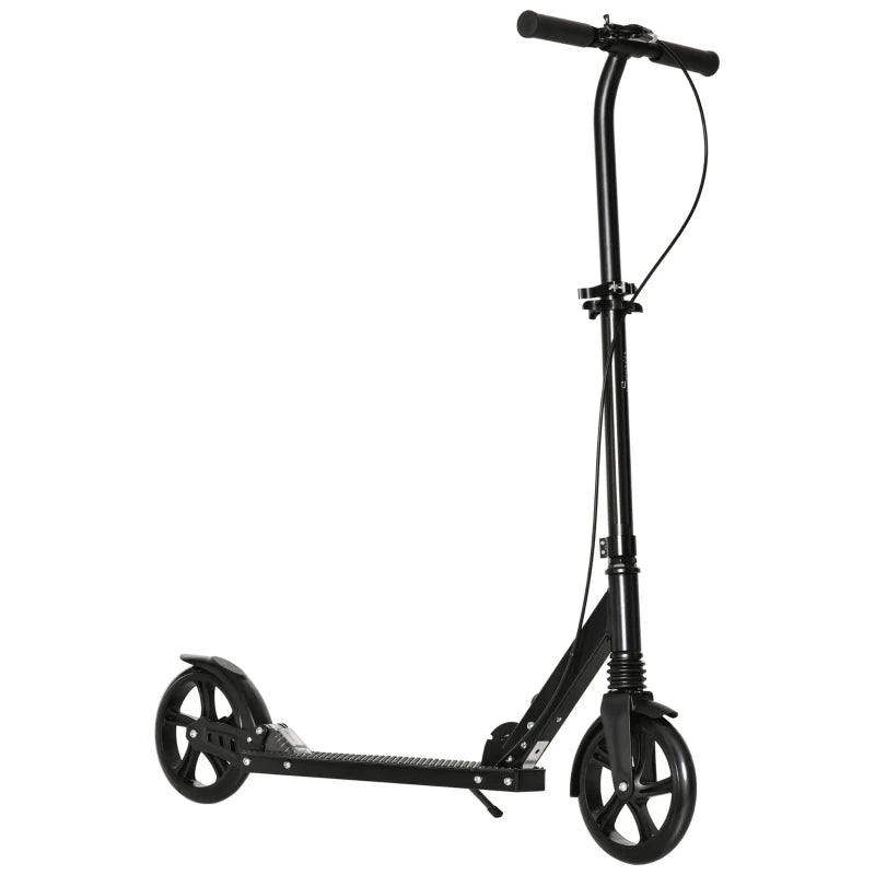 HOMCOM Folding Kick Scooter with Brakes - Black