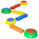 Outsunny Eight-Piece Kids Stepping Stones w/ Non-Slip Surface & Bottom, for Kids
