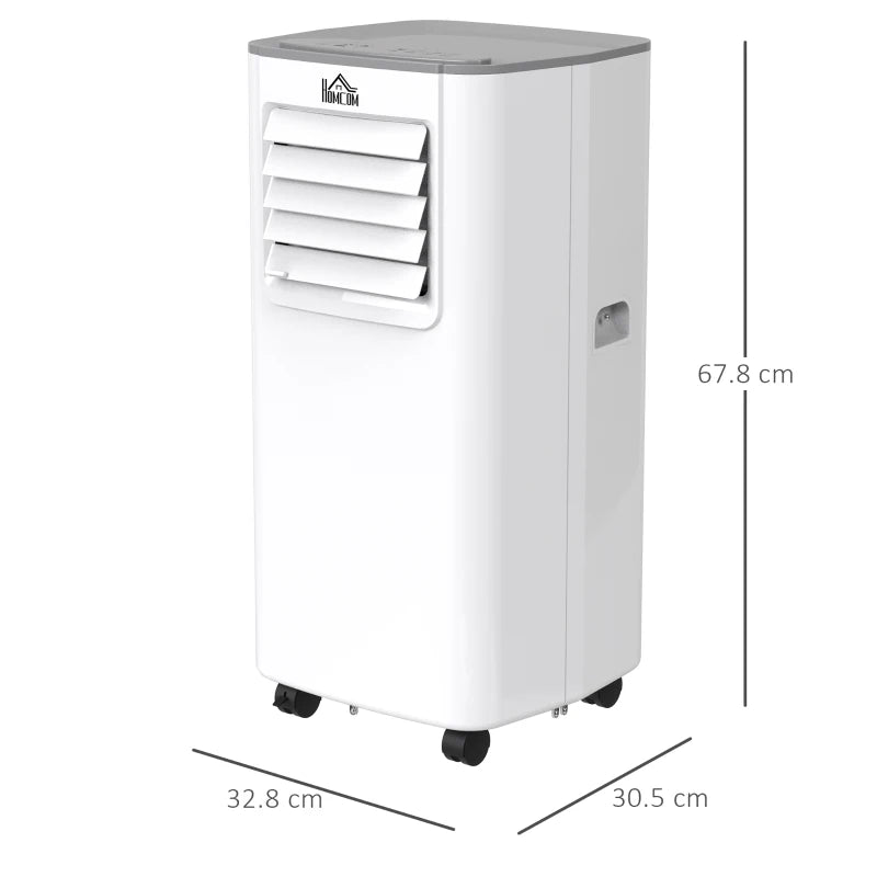 HOMCOM 4-In-1 Compact Portable Mobile Air Conditioner Unit - White