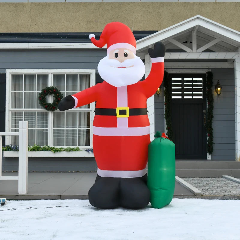 HOMCOM Christmas Inflatable Santa Claus 2.4m
