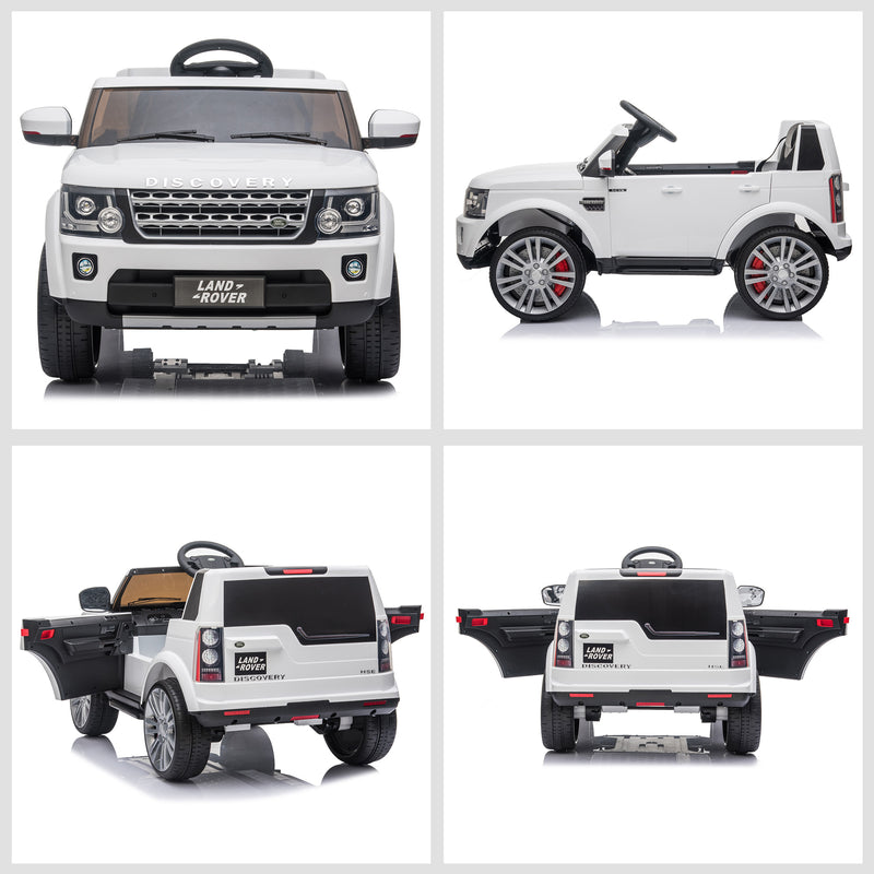 Kids Electric Ride on Car Landrover Discovery 12v - White