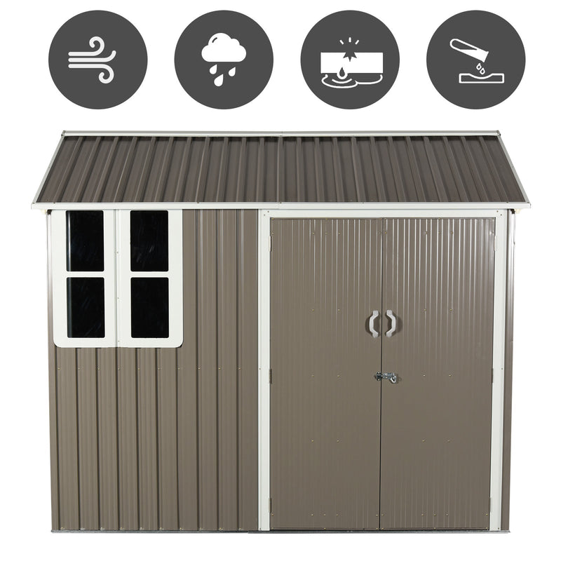 Garden Metal Storage Shed 6' x 8'