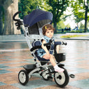 Baby Tricycle Stroller with Handle- Blue