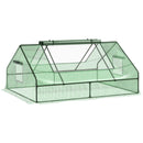 Outsunny Greenhouse Flower Planter Mini Zipper Garden Patio Steel 1.8 M