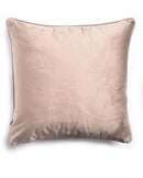 French Velvet Piped Cushion Cover 55 x 55cm - Mink