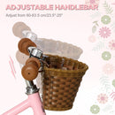 Kids Balance Bike with Basket - Pink