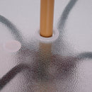 Outsunny Bistro Table  with Parasol Hole, Tempered Glass Top  80cm Diameter Black