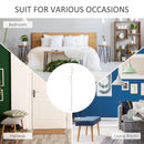 HOMCOM Coat Rack with 6 Hooks 174cm - White