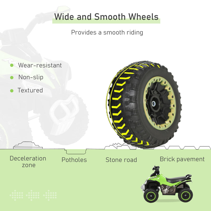 HOMCOM Kids Manual Ride On Quad Bike - Green